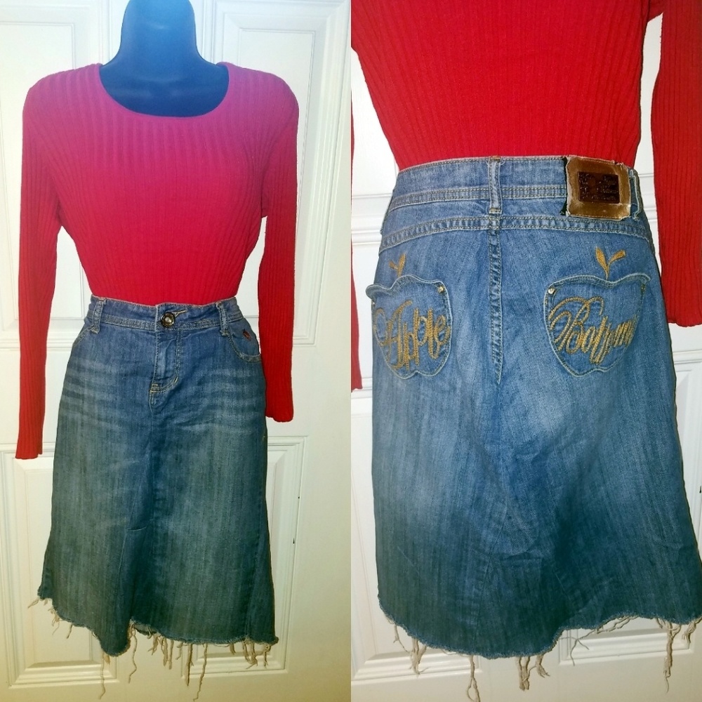 Apple bottom jean skirt